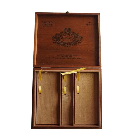 Partagas Other - Partagas Limited Reserve Regale Empty Wooden Cigar Box Tray Vintage Decor